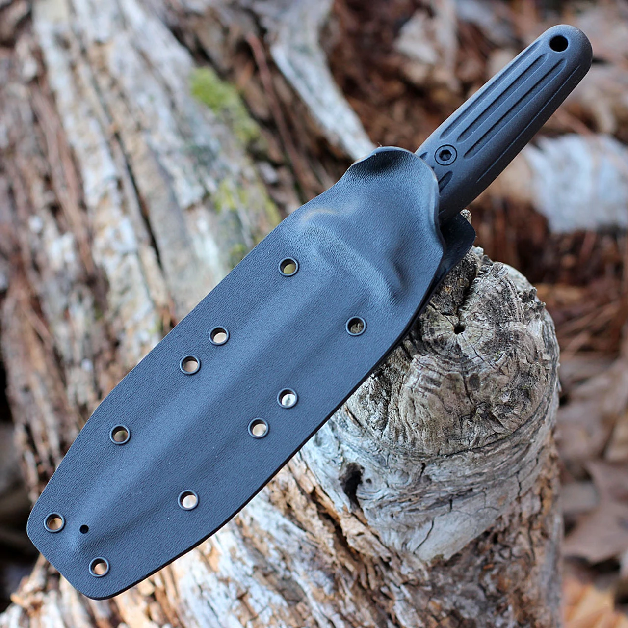 Boker Applegate-Fairbairn Combat Knife - Blk FRN With Kydex (5.9" 440C Blk Dagger) 120543B - Image 3