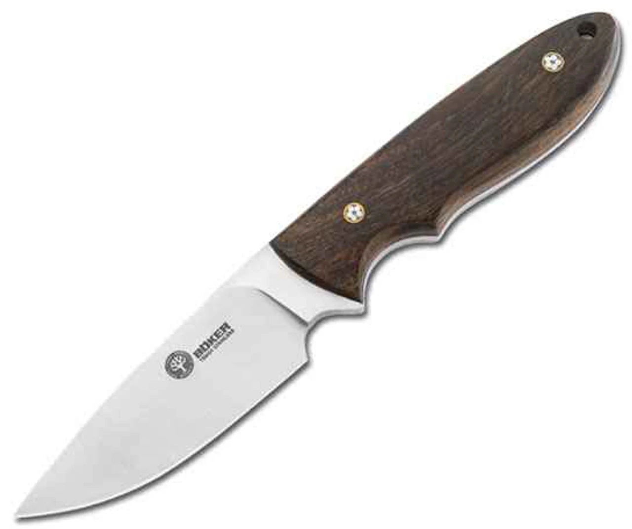 Boker Pine Creek, 02BA701G, Guayacan Ebony Wood Handle, Stainless Steel Blade With Full Tang