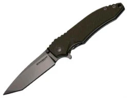 Boker Magnum Mike Zulu Folder, 440, Olive G-10 Handle