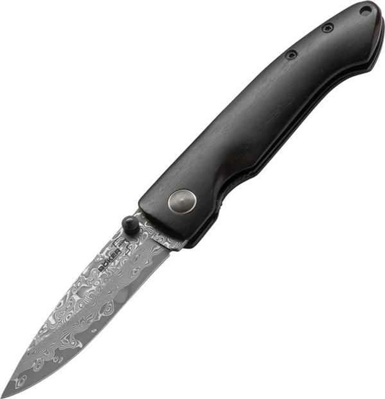 Boker Plus Damascus Gent II, Damascus Steel, Ebony Wood Handle